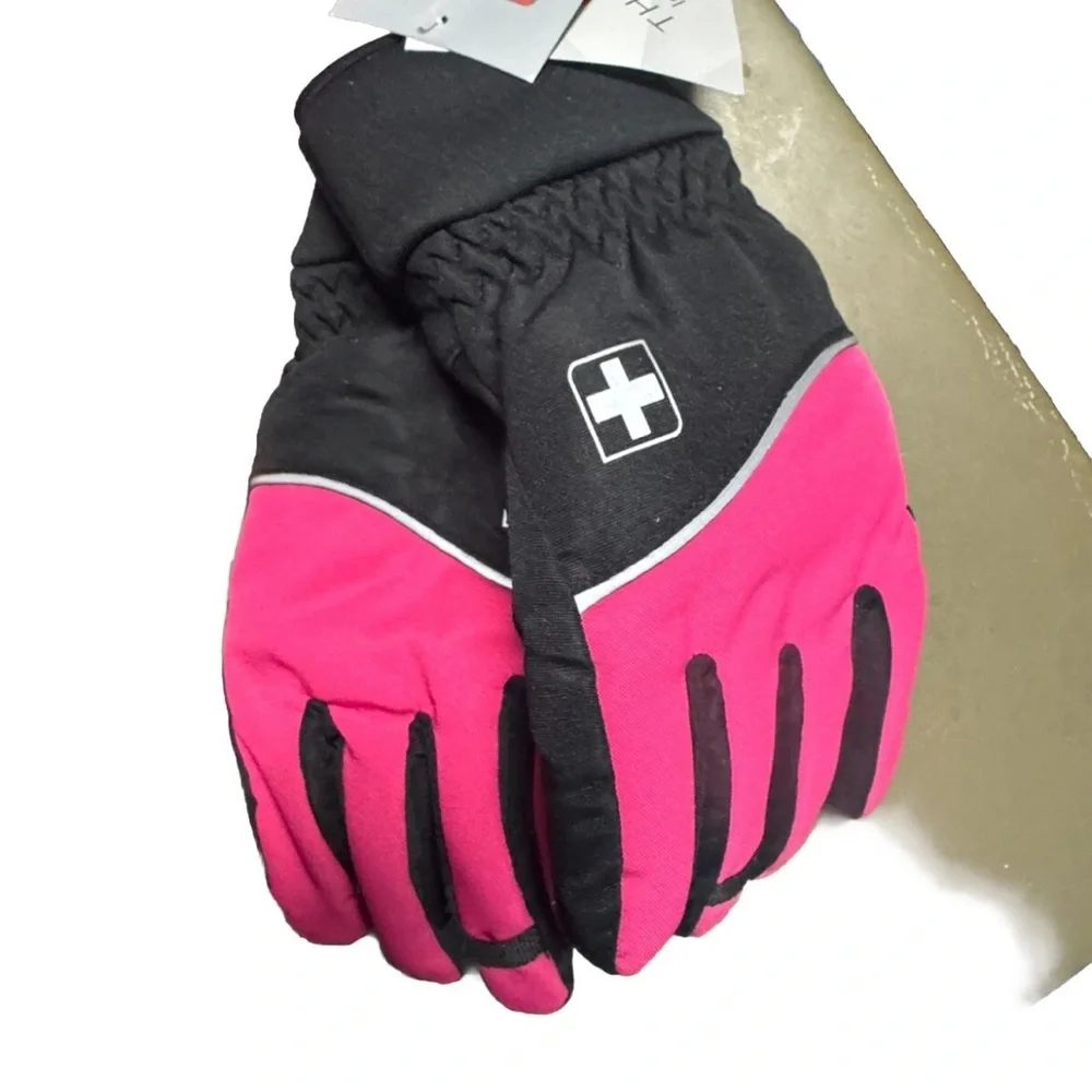 Swiss Tech Insulation/Waterproof Hybrid Ski Gloves 3M Thinsulate Finger Holes
